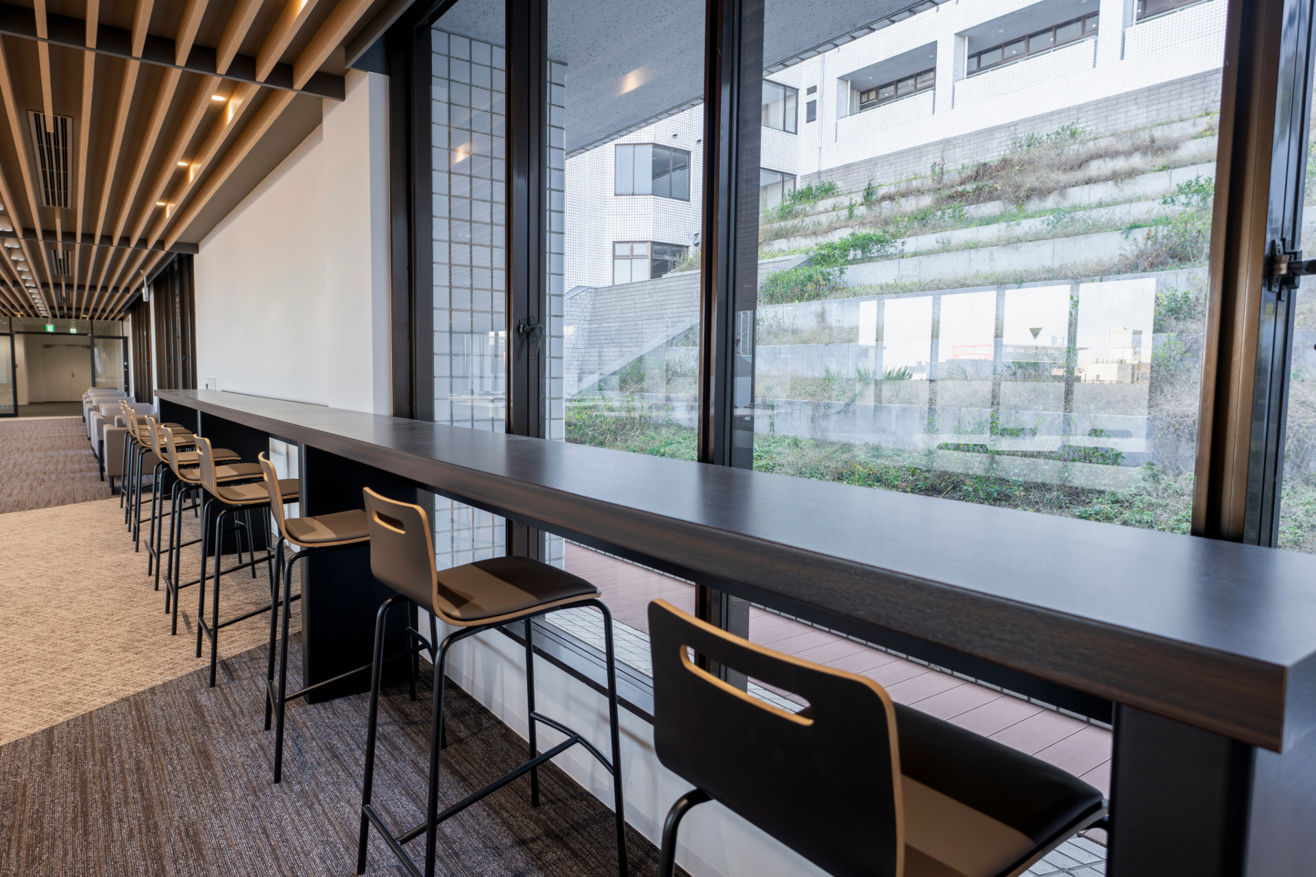 Parliament and cafeteria