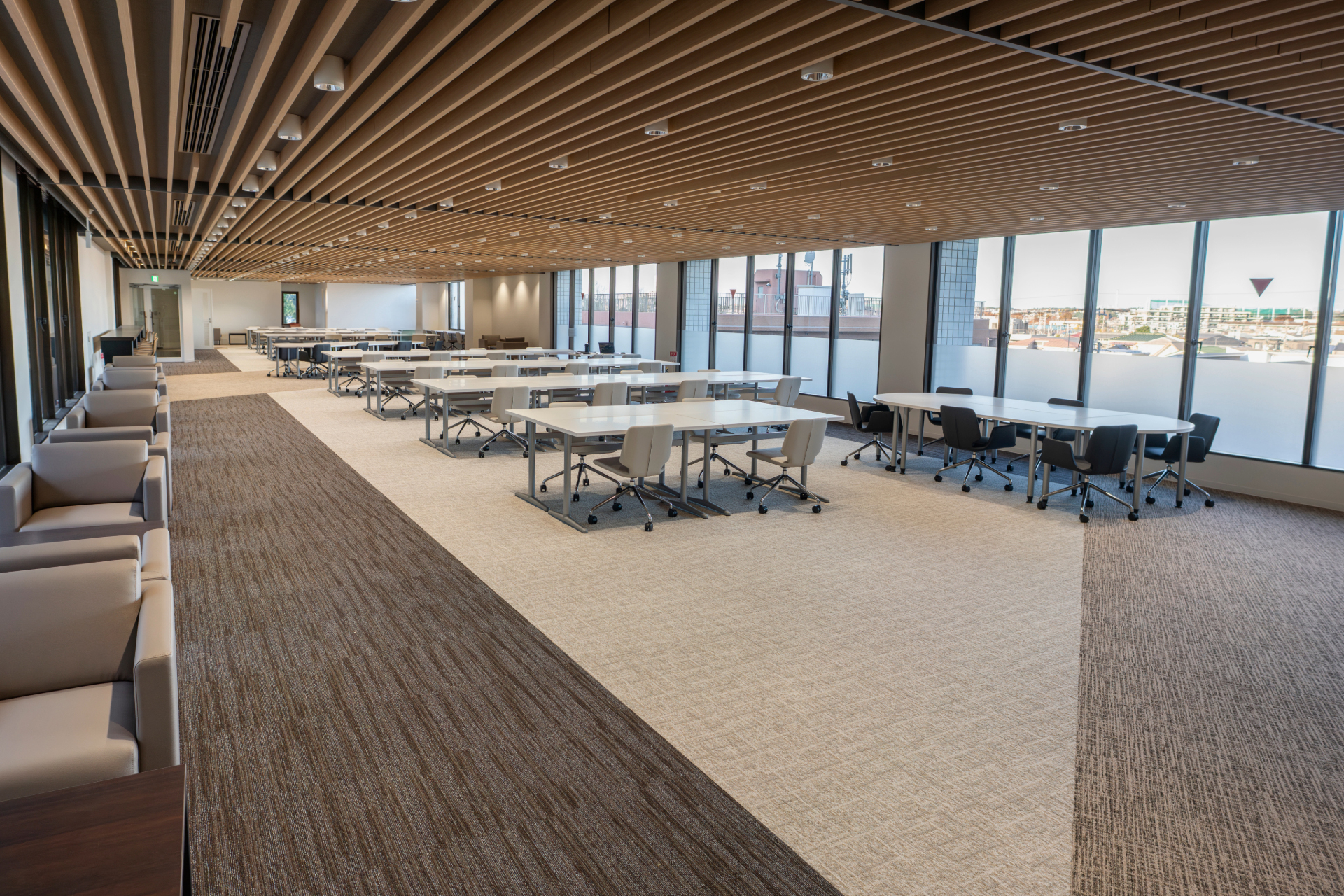 Parliament and cafeteria