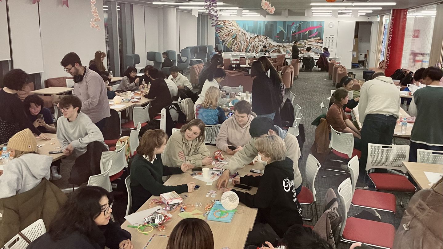 Students engaging with the cultural activities