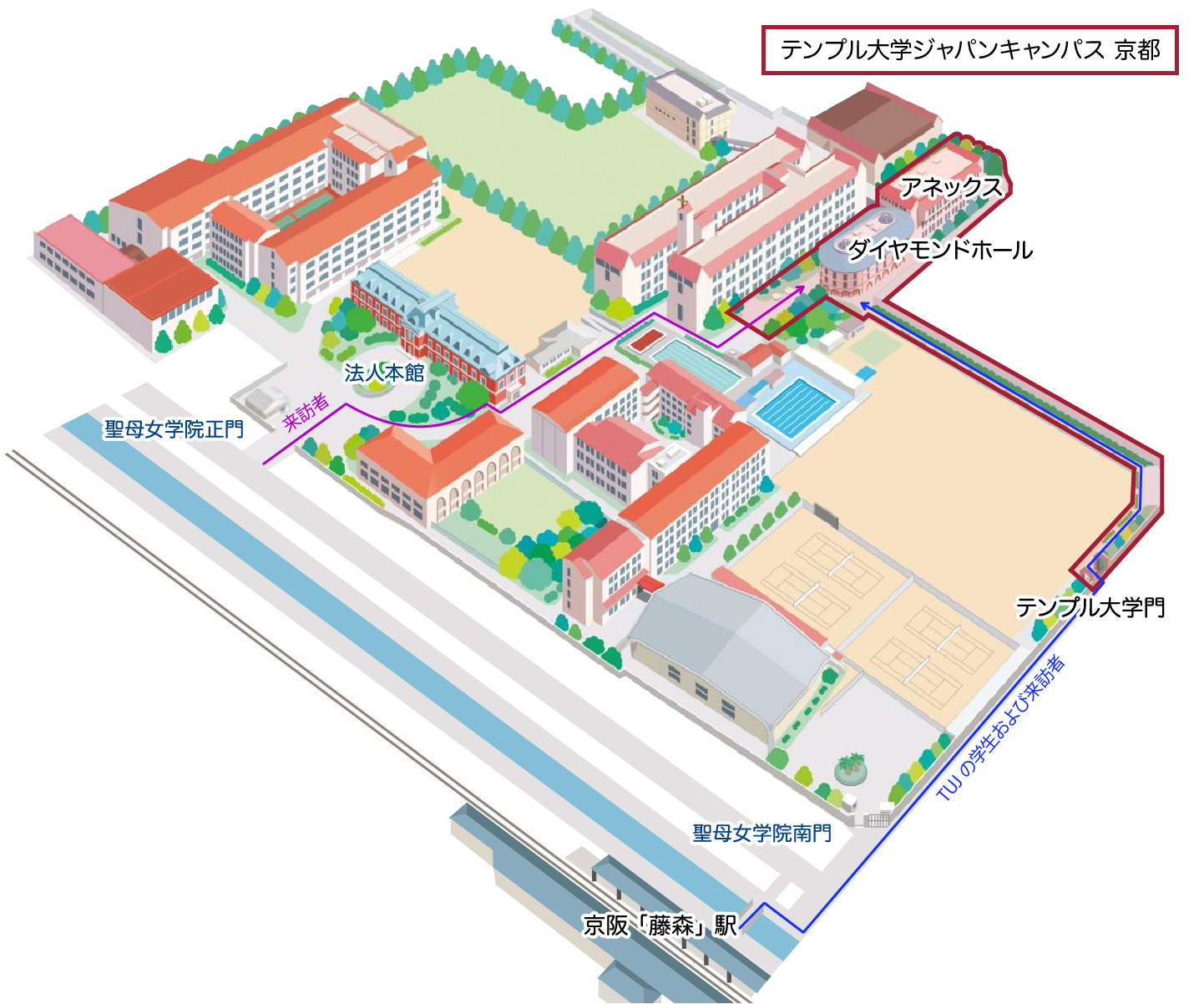 TUJ京都 鳥瞰図