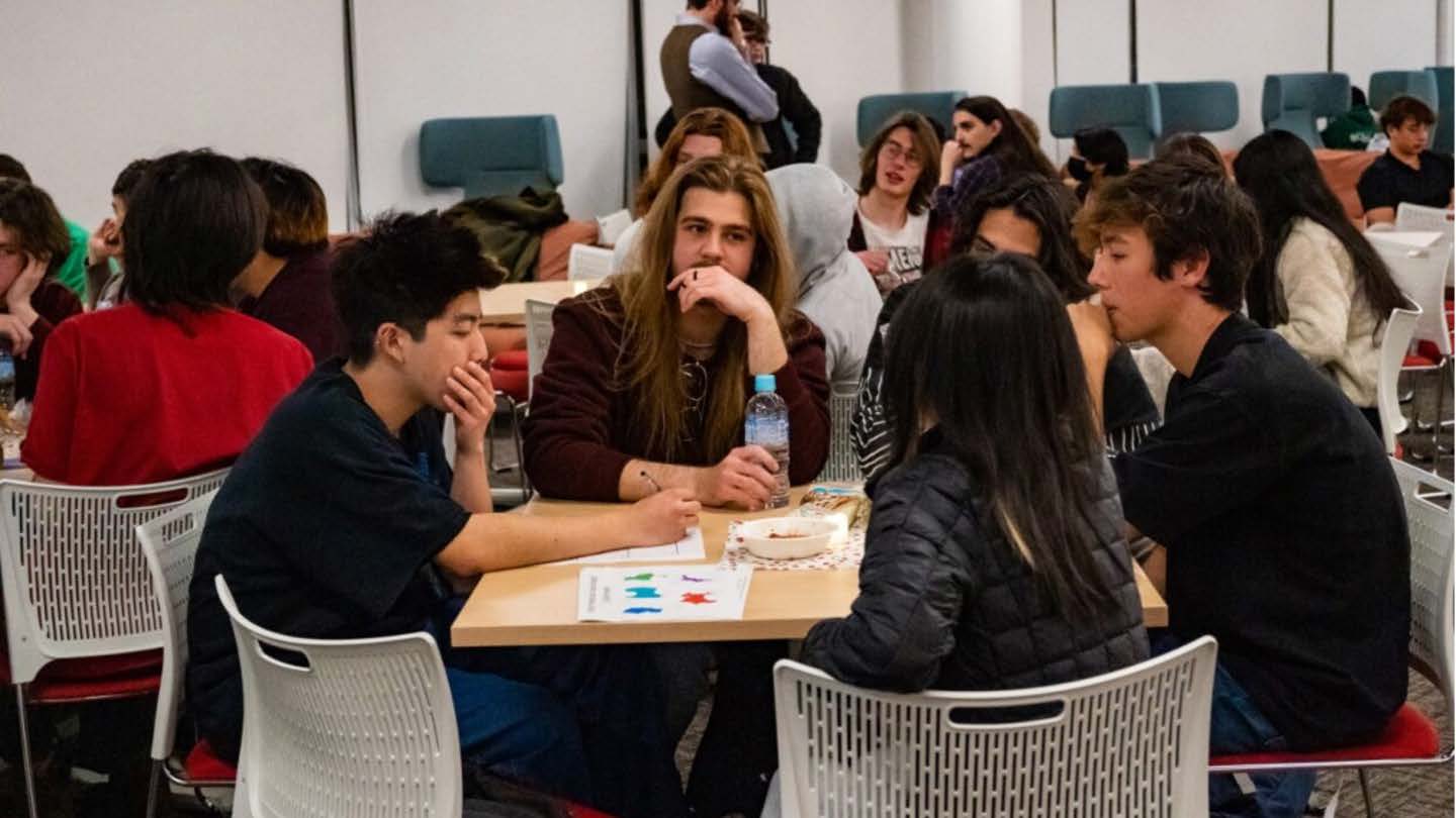 Participants solving the quiz