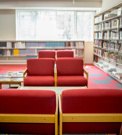 TUJ Setagaya Campus Second floor: Library