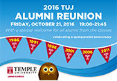 Flyer: 2016 TUJ Alumni Reunion