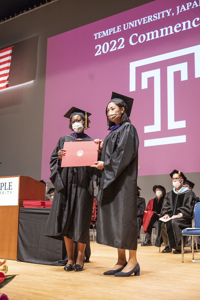 A graduate and Tina H. Saunders, Director and Associate Professor of Instruction in Law