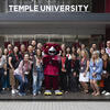 Hooter and Temple University members