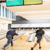 Picture of students bowling