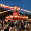 A picture of the Bon Dance Festival at Ikegami Honmonji Temple