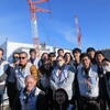 A picture of students infront of the TEPCO Power Plant. 