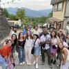 A picture of students smiling in Ikaho Onsen.