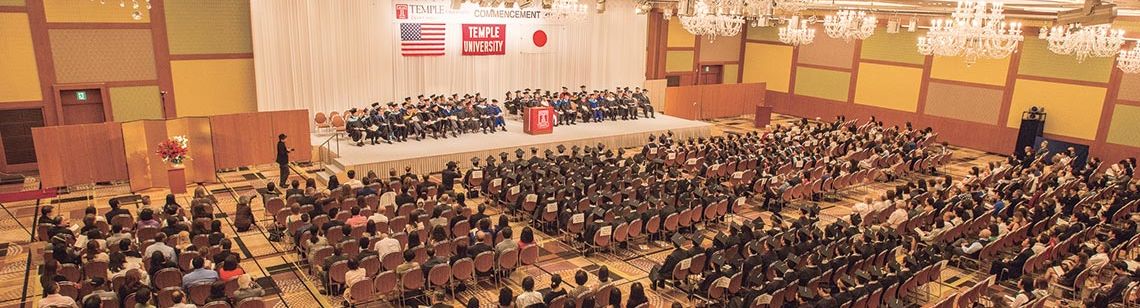 Commencement at Temple University, Japan Campus