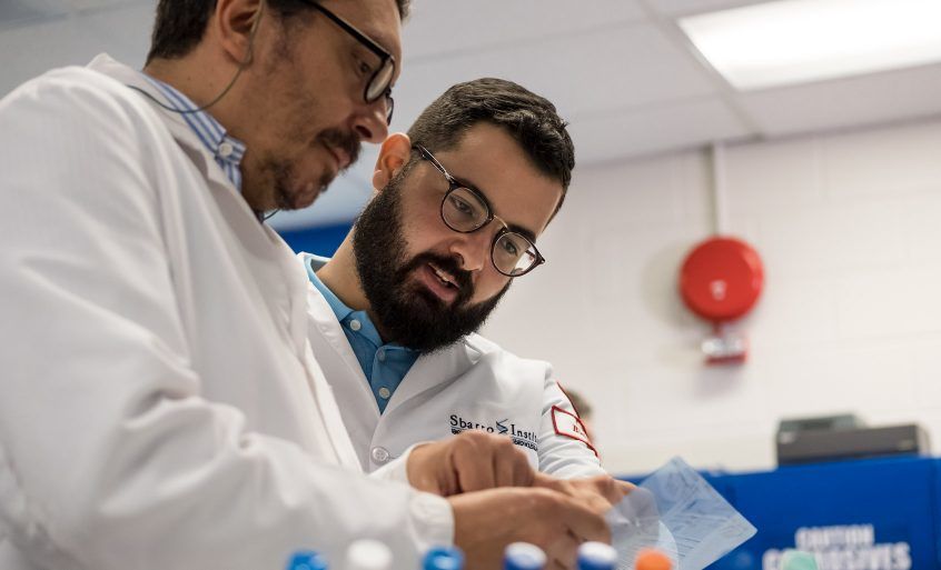Researchers at Sbarro Institute Cancer Research and Molecular Medicine at Temple University.
