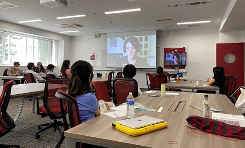 ELP students in the program attending a class