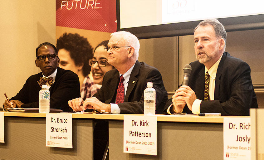 From the right, Kirk Patterson and Bruce Stronach