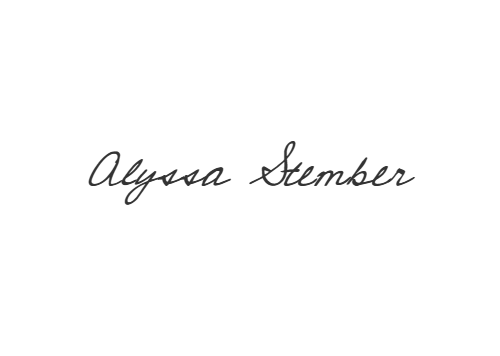Alyssa Stember's signature