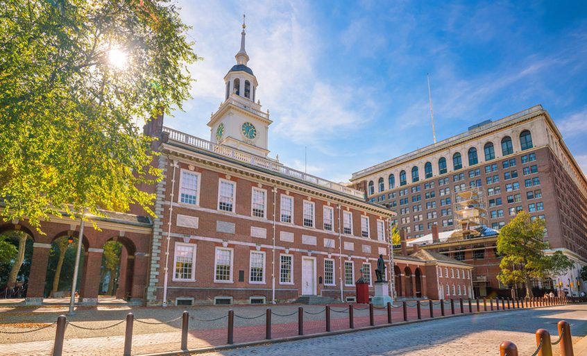 Independence Hall in Philadelphia.