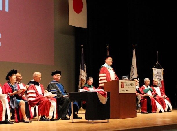 Temple University President Richard Englert
