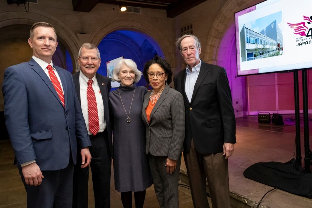 Temple University, Japan Campus 40th anniversary celebration in Philadelphia, February 2023 Second from the right, JoAnne Epps. Far left Matthew Wilson.