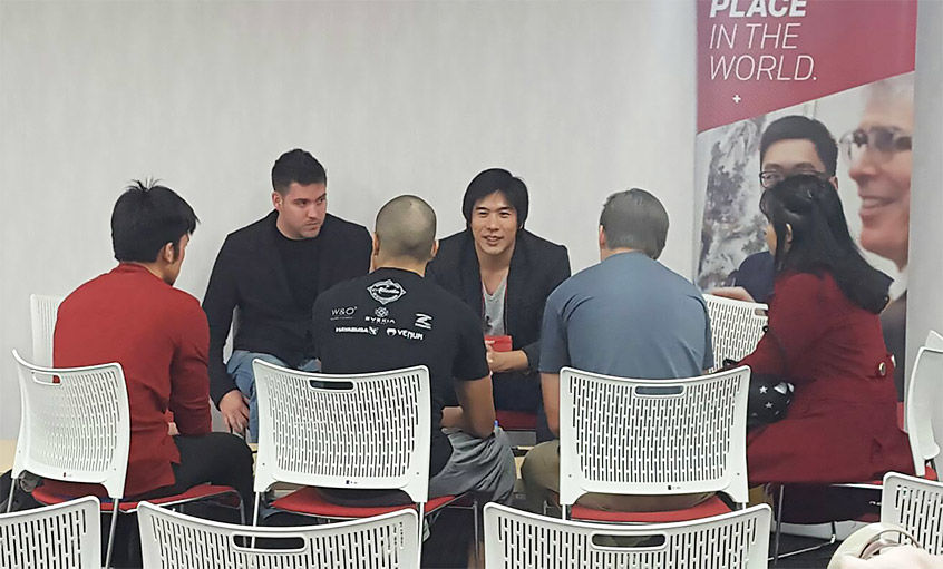 Participants split into “Speed Networking” group.