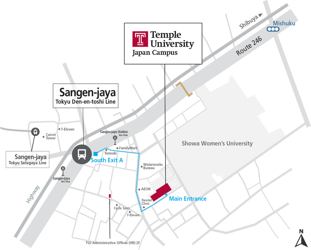 TUJ map tokyo