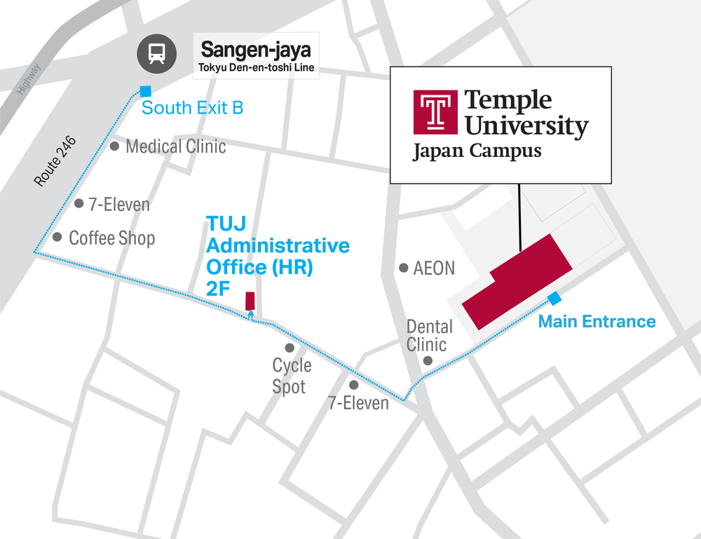 TUJ HR office map