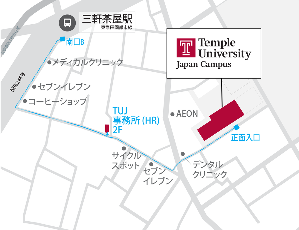 TUJ HR Office map