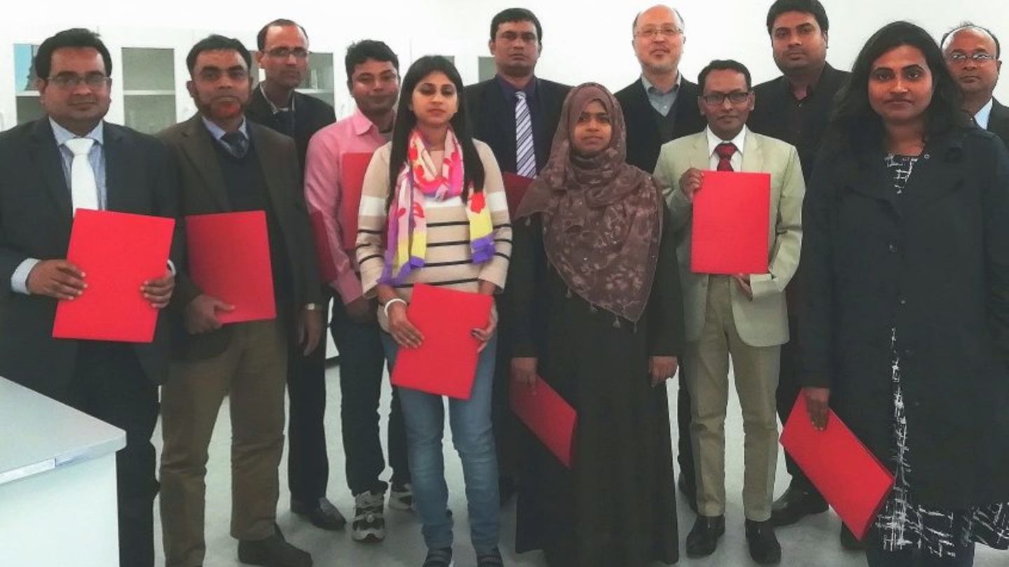 Staff from the People’s Republic of Bangladesh Ministry of Fisheries and Livestock.