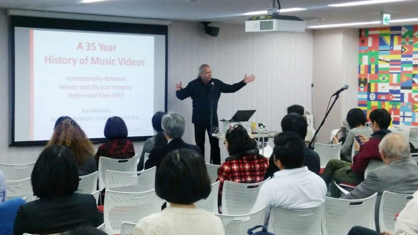 A scene from one of the last year's lectures.