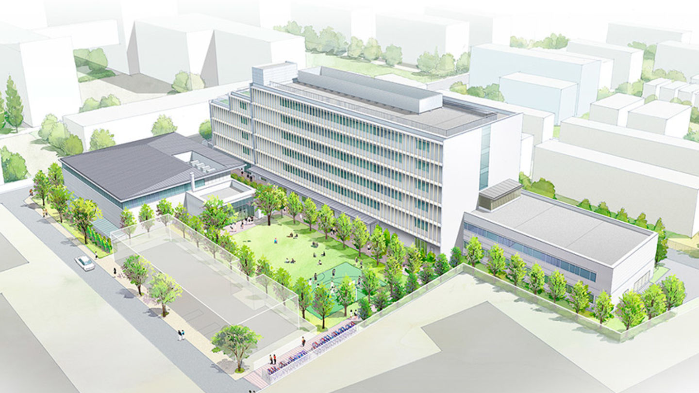 Temple University Japan Campus, New building image. 