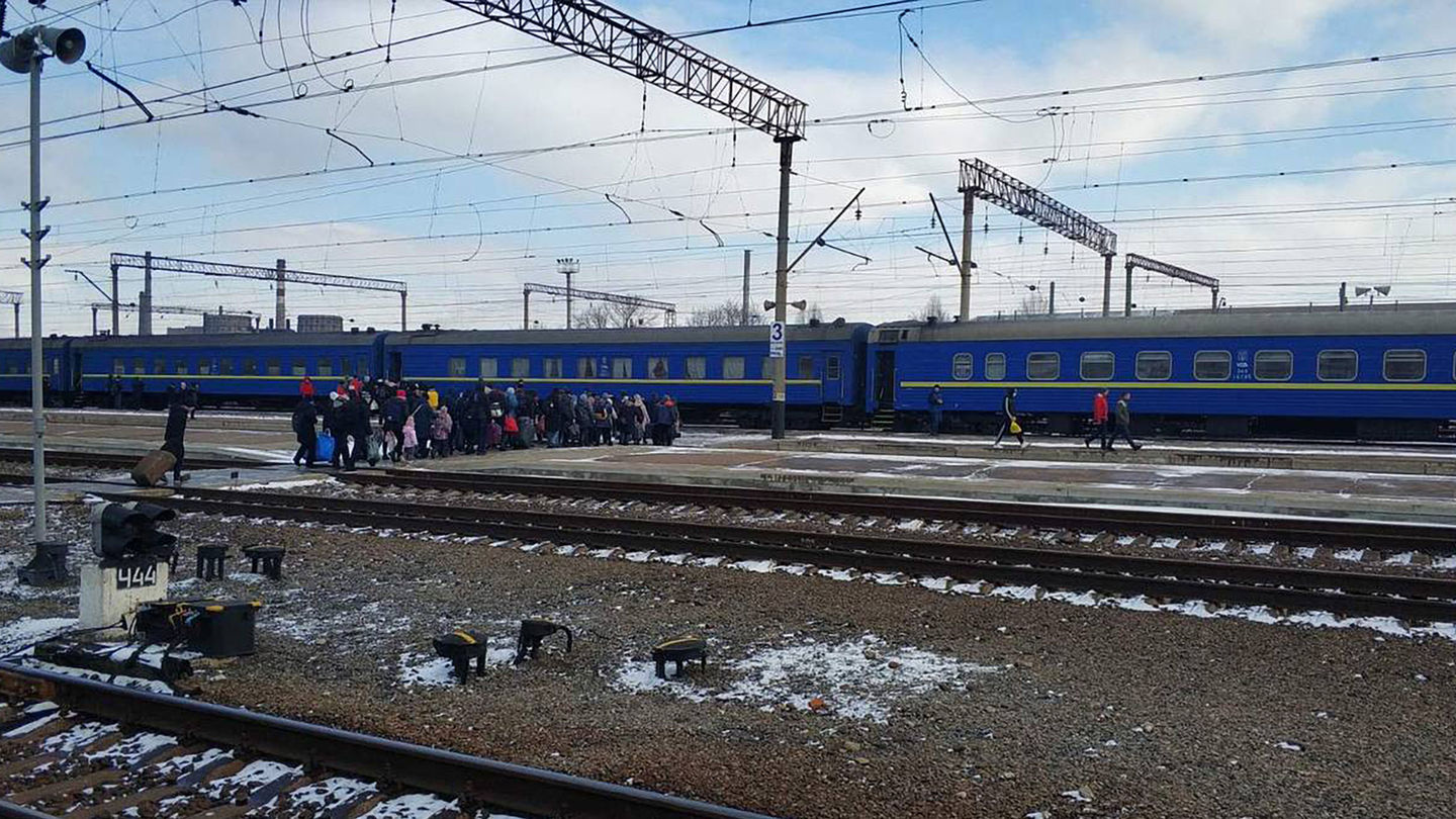 Train from Kramatorsk to Germany (Photo by Natalia)